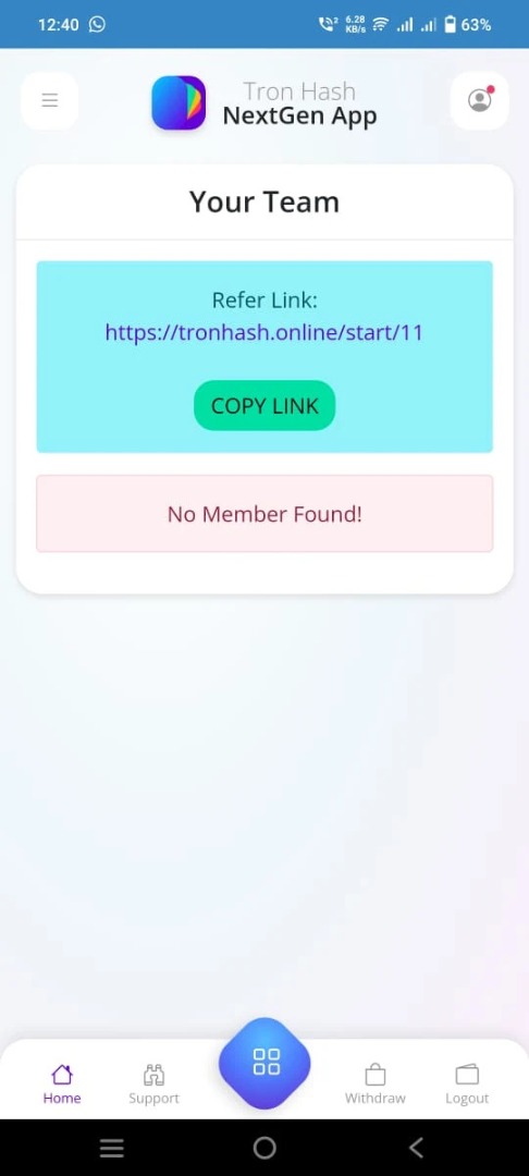 Tron Hash App Apk Download